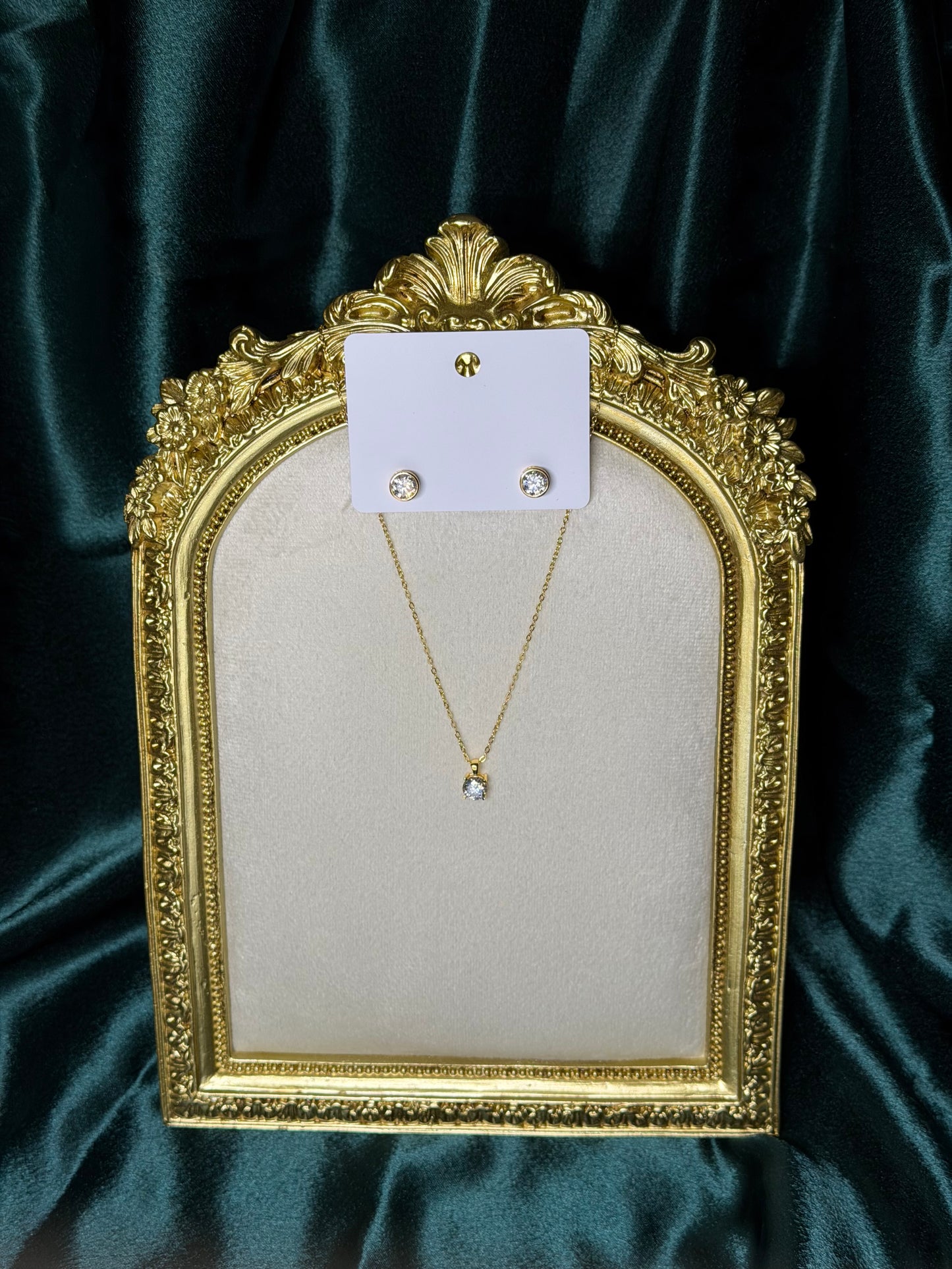 14k Gold Plated Moissanite Stud Earrings