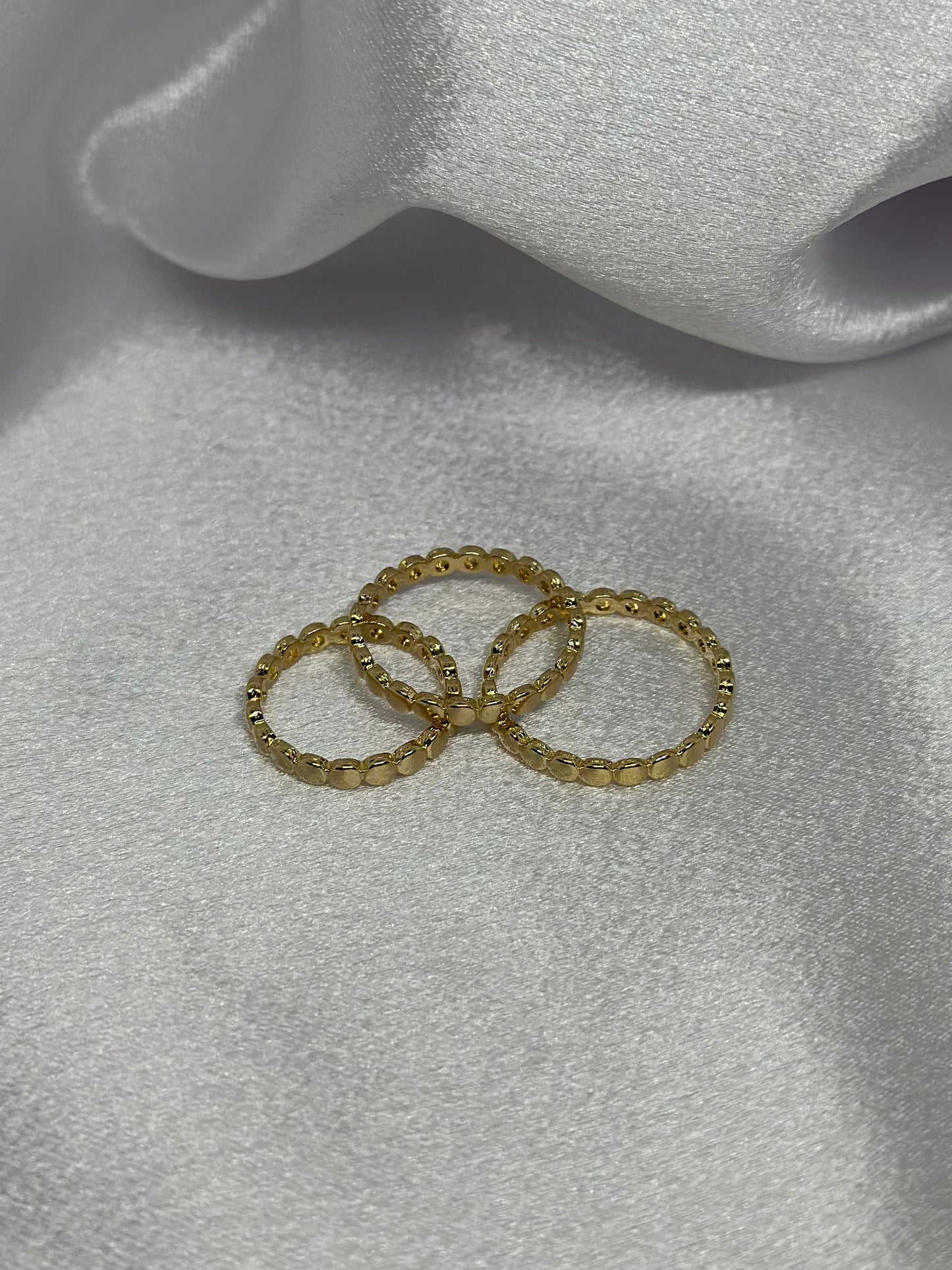 Flat Beaded Band Ring