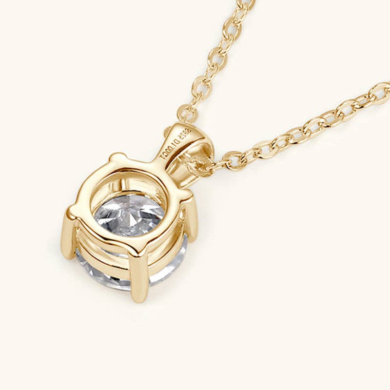 Solitaire Moissanite Pendant Necklace