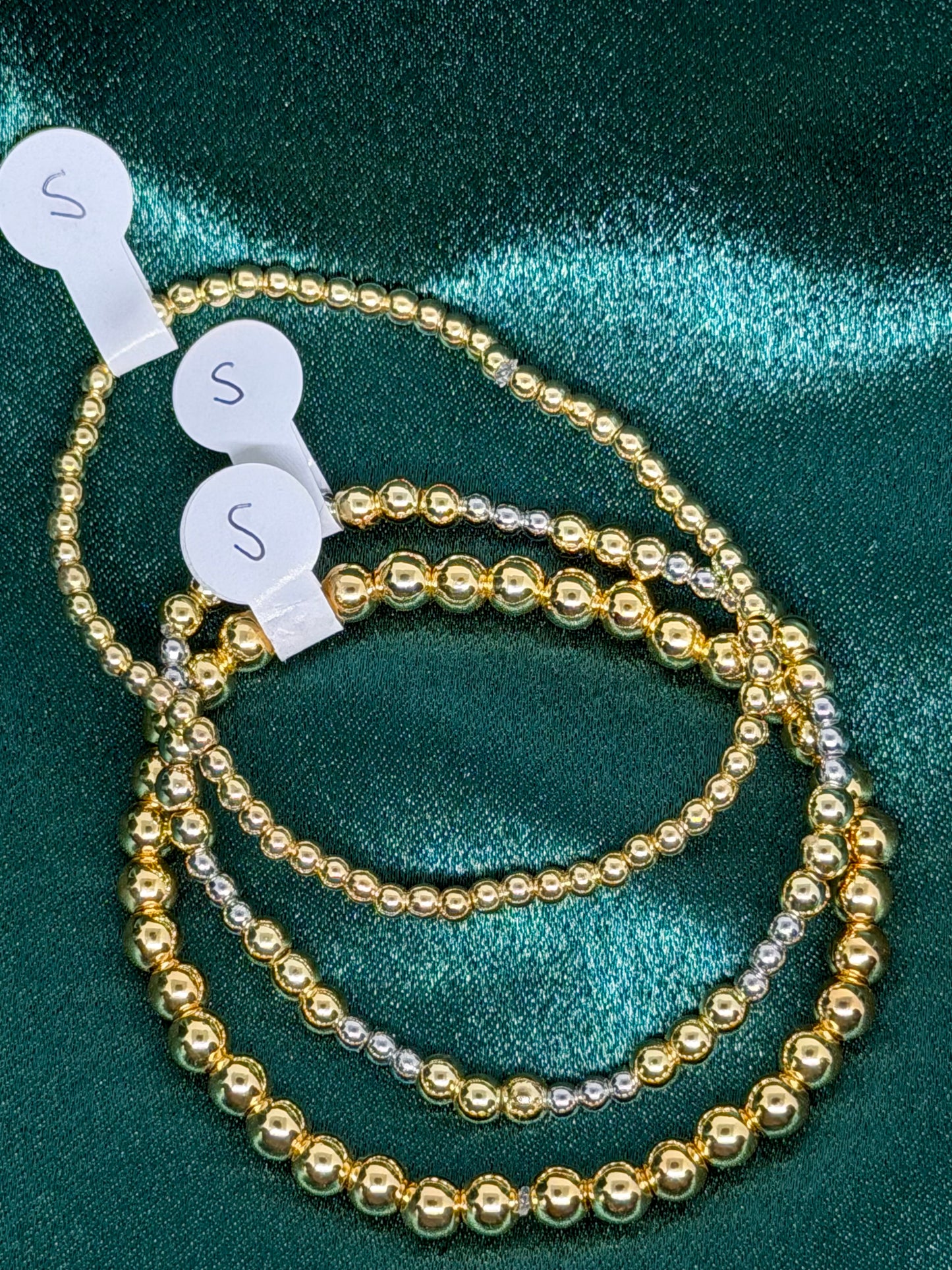 Two Tone Beaded Bracelet