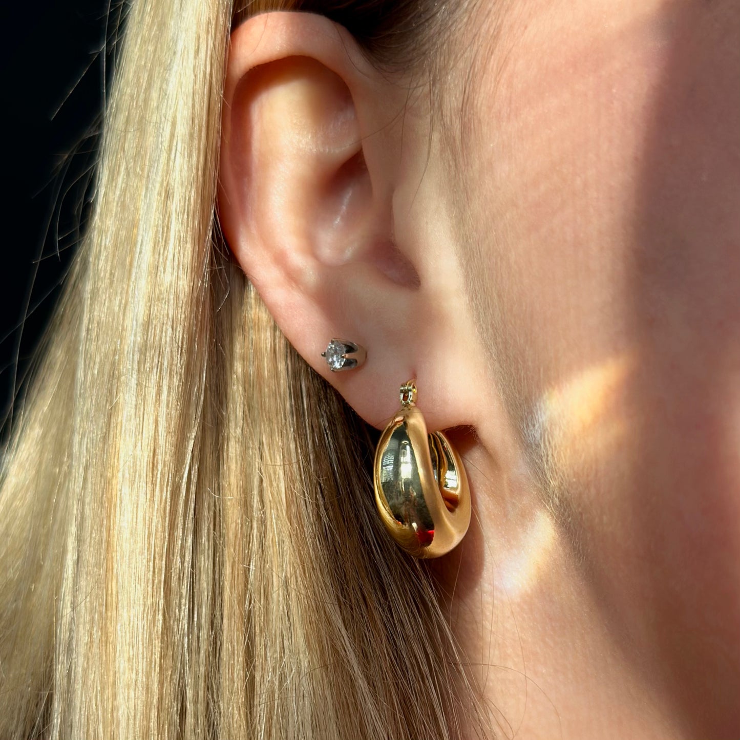 Chunky Gold Hoops