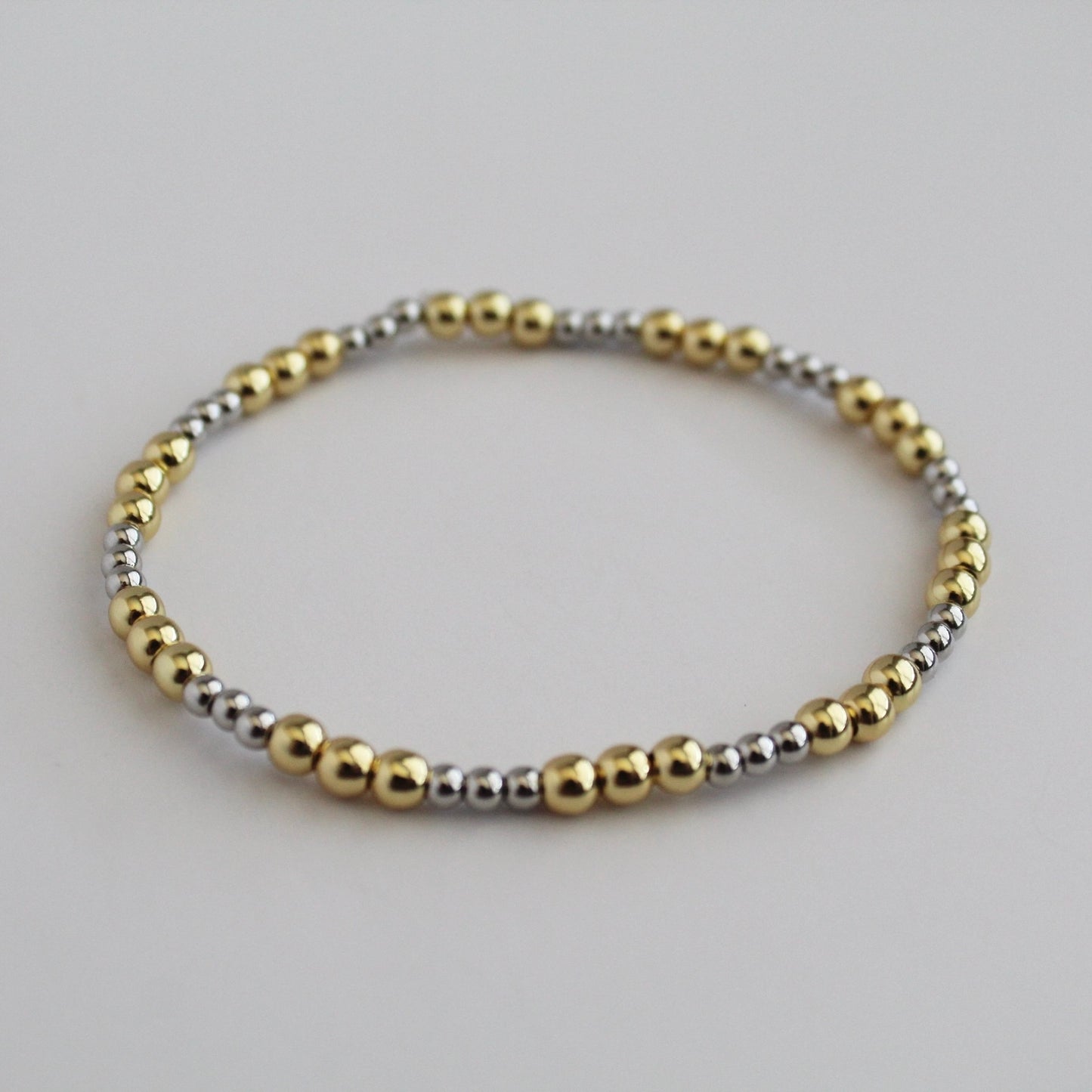 Two Tone Beaded Bracelet