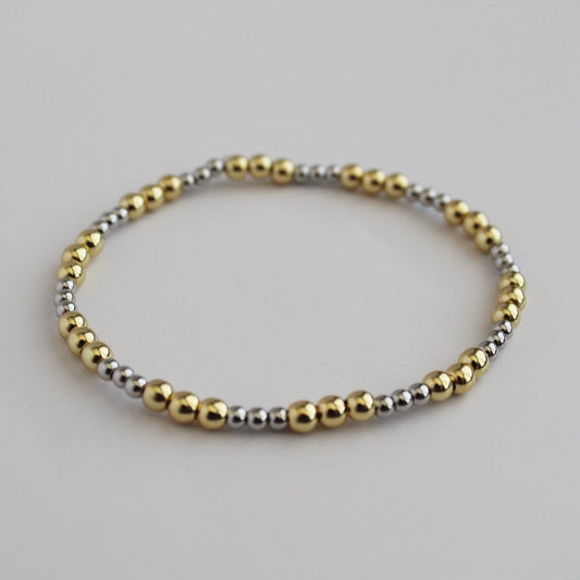 Two Tone Beaded Bracelet