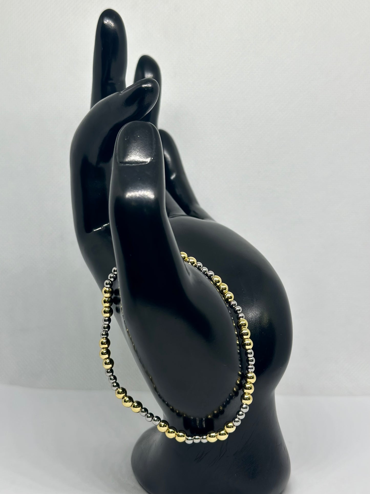 Two Tone Beaded Bracelet