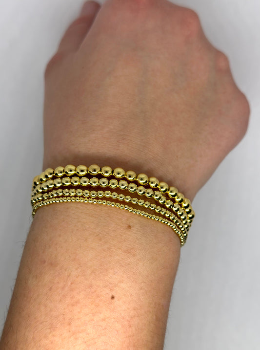 12k Gold Filled Beaded Bracelets
