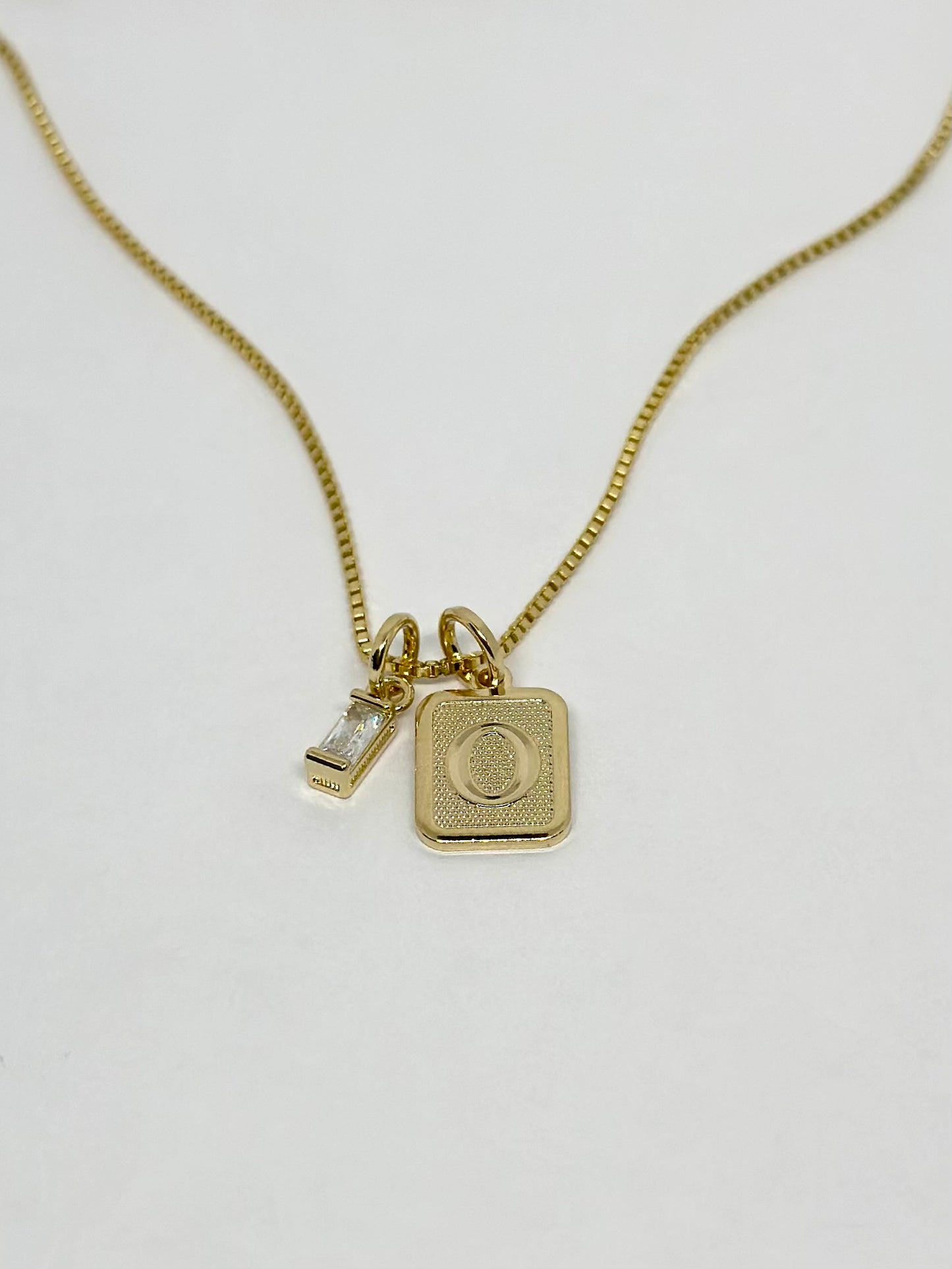 Birthstone Baguette Pendant